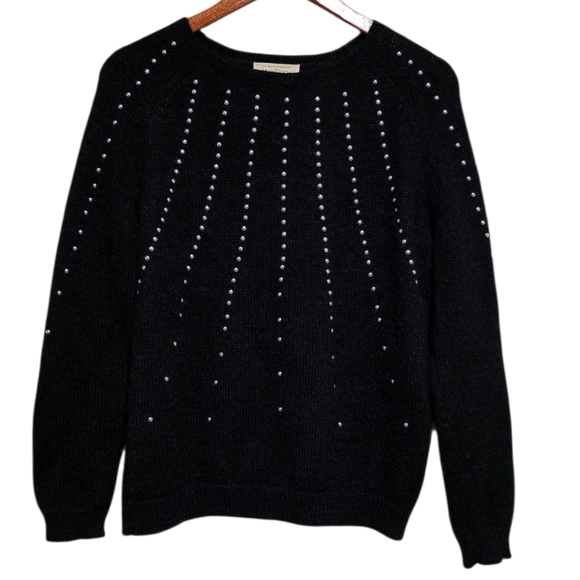 Sezane x Le Fil Rouge Sylvestre Jumper in Noir Size Small - Picture 2 of 5